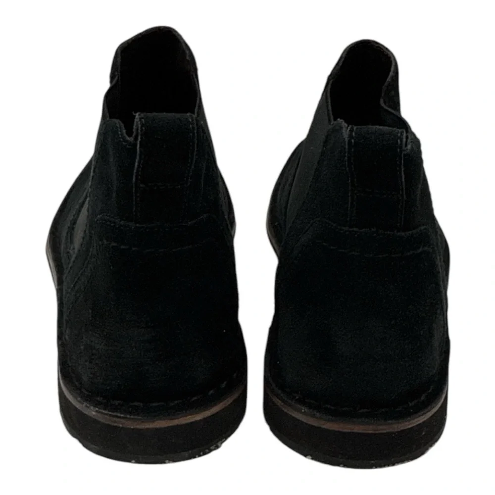 John Varvatos Black Chelsea Suede Leather Boots Shoes Size 11.5